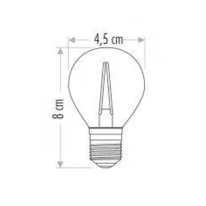 CATA 4W RUSTİK LED AMPUL AMBER G45