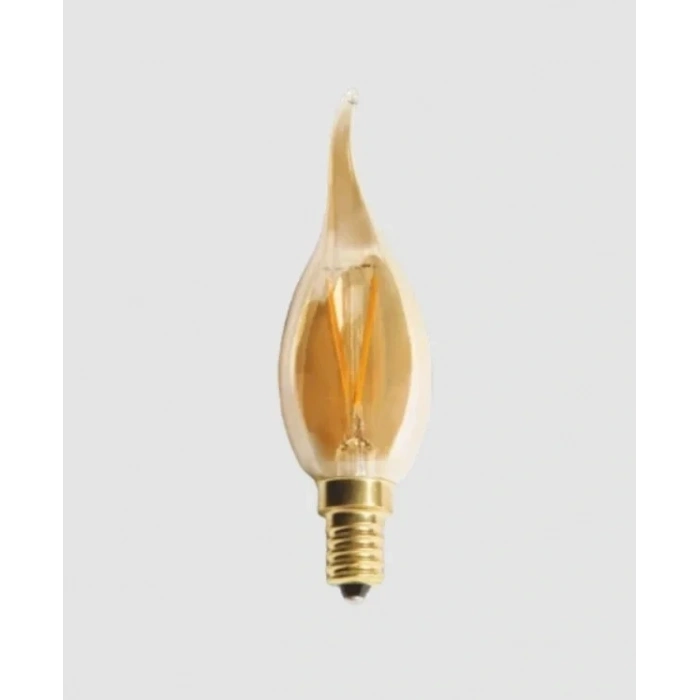 CATA 4w Rustik Led E-14 Ampul Amber Kıvrık Buji Lİnce Duy 220v 320lm