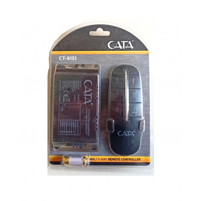 CATA 6 Çıkışlı Avize Aydınlatma Kumandası 6x1000w 6lı Wireless Kontrol IP20 220 Volt