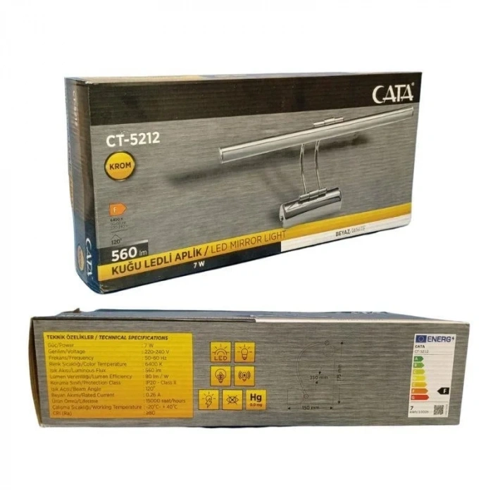 CATA 6W LEDLİ TABLO APLİĞİ 2 KADEME BEYAZ