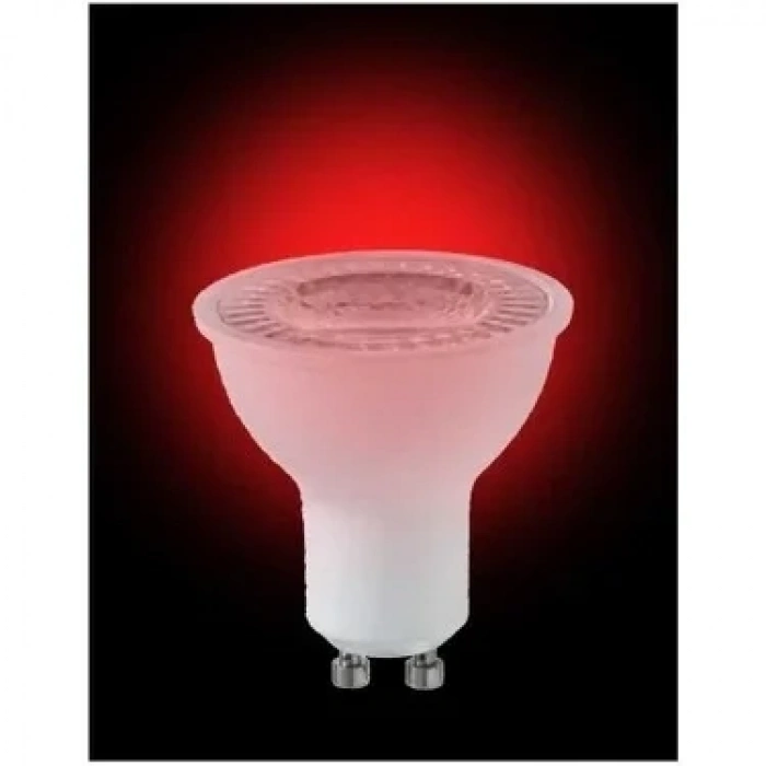 CATA 7w KIRMIZI GU10 Duylu Çanak Led Spot Ampul (Starter Duylu) 220 Volt 8 Watt