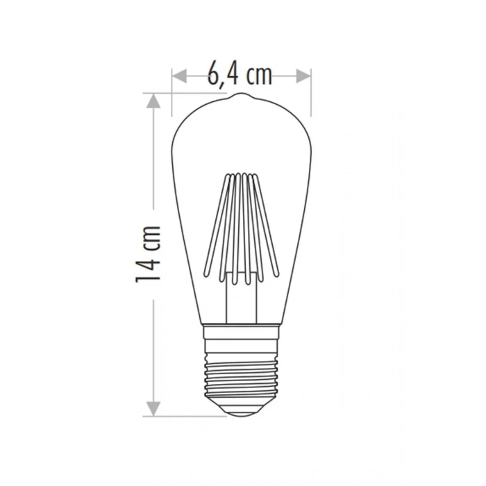 CATA 8W RUSTİK LED AMPUL AMBER ST94
