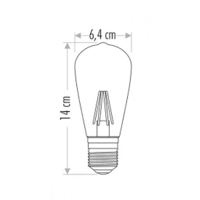 CATA 8W RUSTİK LED AMPUL ARMUT BEYAZ