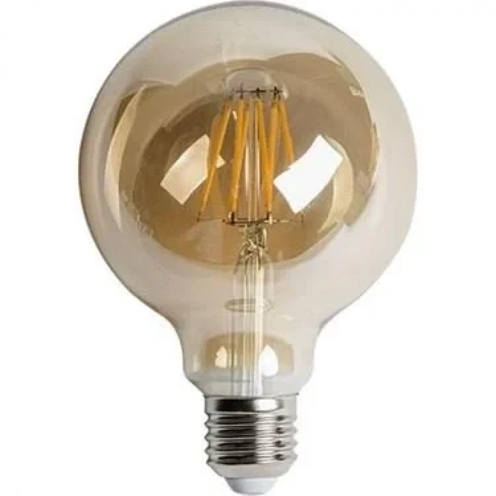 CATA 9w AMBER E-27 Rustik Led GLOP Ampul 2700k 850lm 9 Watt 220 Volt (G95 Balon)