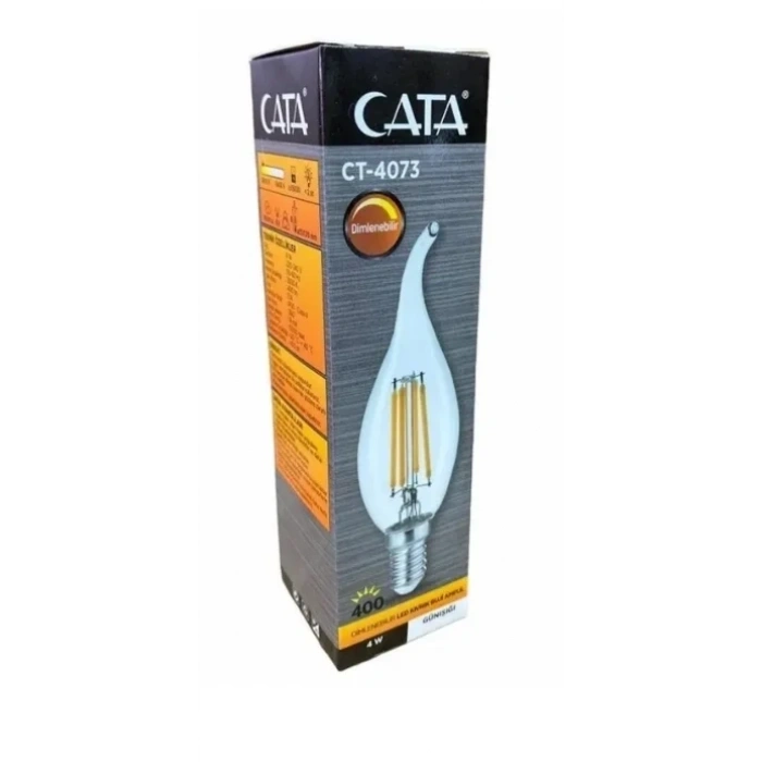 CATA E-14 4W KIVRIK RUSTİK LED AMPUL GÜN IŞIĞI