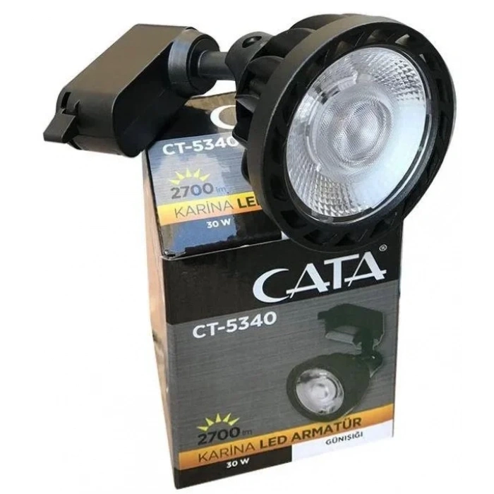 CATA KARİNA 33W RAY SPOT SİYAH 3000K  GÜNIŞIĞI