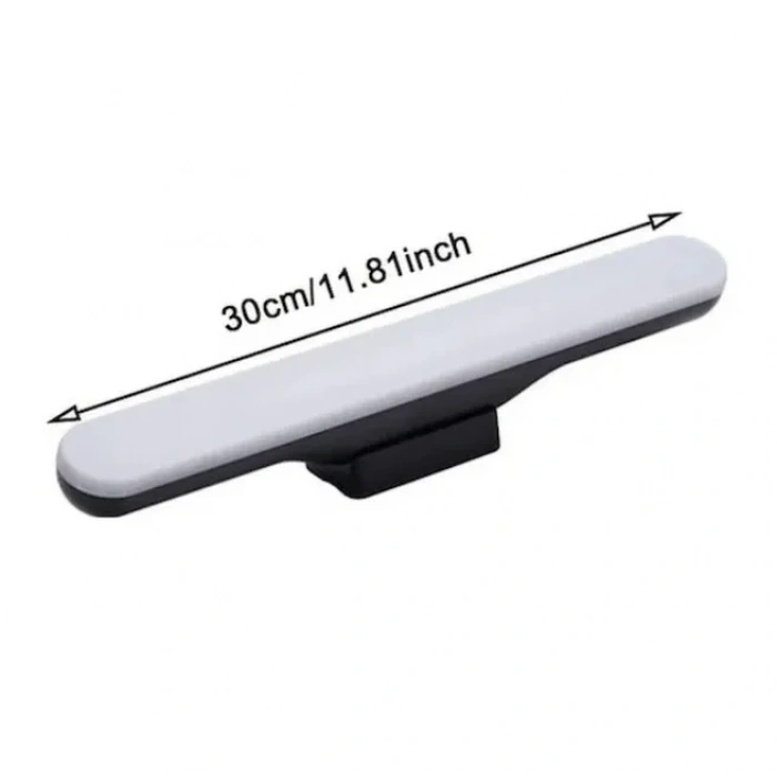 CATA Martı SİYAH Led Cabinet Light Type-C Şarjlı Aplik 3 Renk Işık Beyaz-Günışığı-Açık Günışığı (6400-3200-4000)