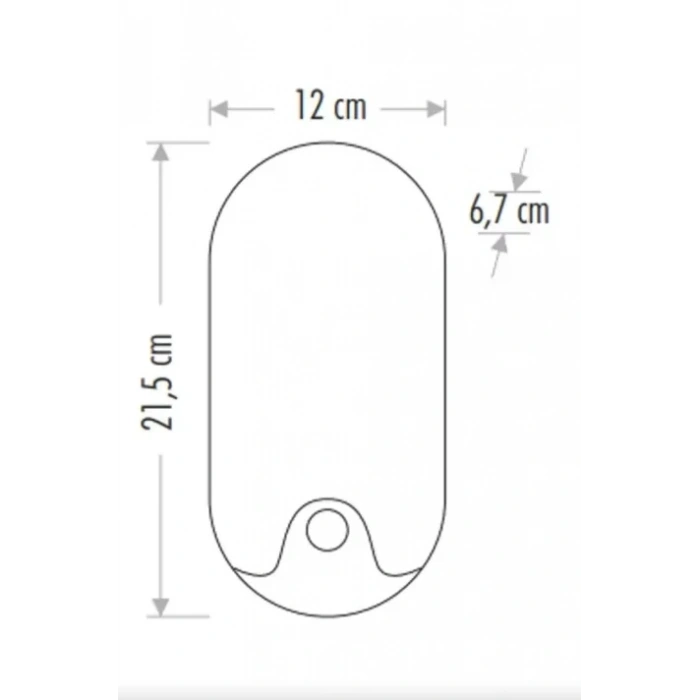 CATA Palermo 18w GÜNIŞIĞI Oval Sensörlü Led Duvar Aplik Dış Mekan Armatür 4000k IP44 18 Watt 220 Volt