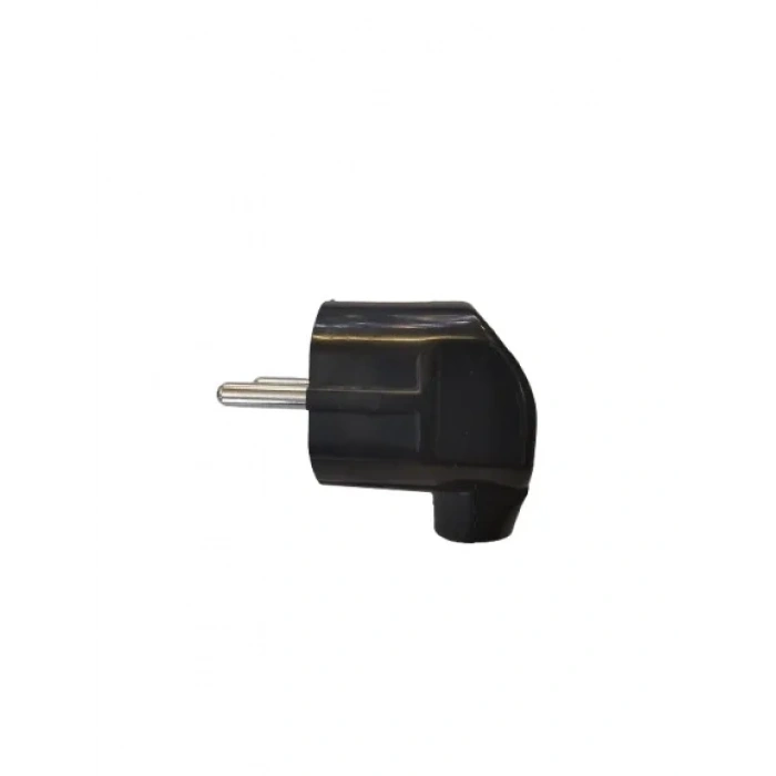 DEPA Erkek Fiş SİYAH Erkek L Tip Topraklı Fiş Plastik 220 Volt