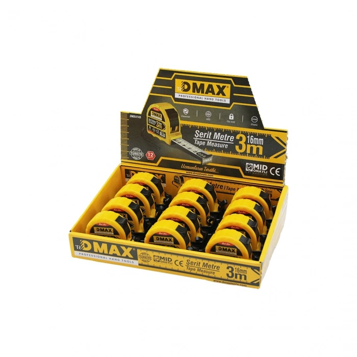DMAX PROFESYONEL ÇELİK ŞERİT METRE 3MX16MM