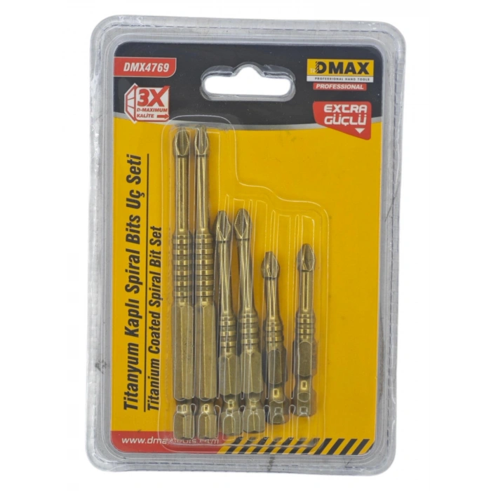 DMAX TİTANYUM MATKAP UCU SETİ 6 PARÇA