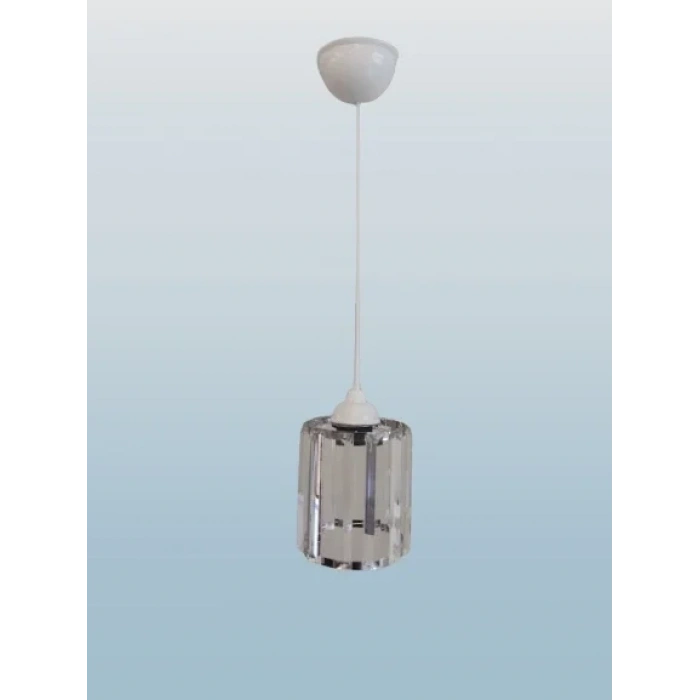 DMR Kristal Taşlı KROM Yuvarlak Tekli Avize E-27