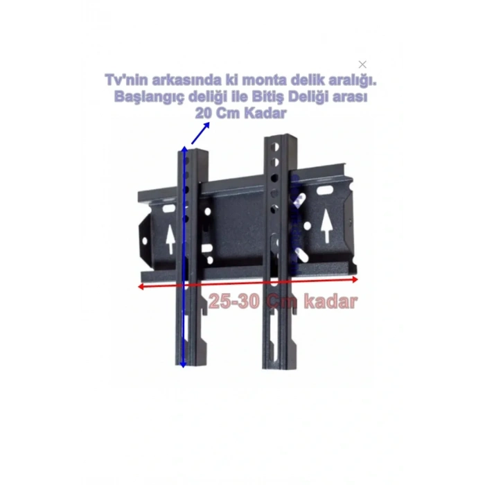 Duvar TV Askı Aparatı 22-40 (56 - 101 Cm)  25-30Cm Lik