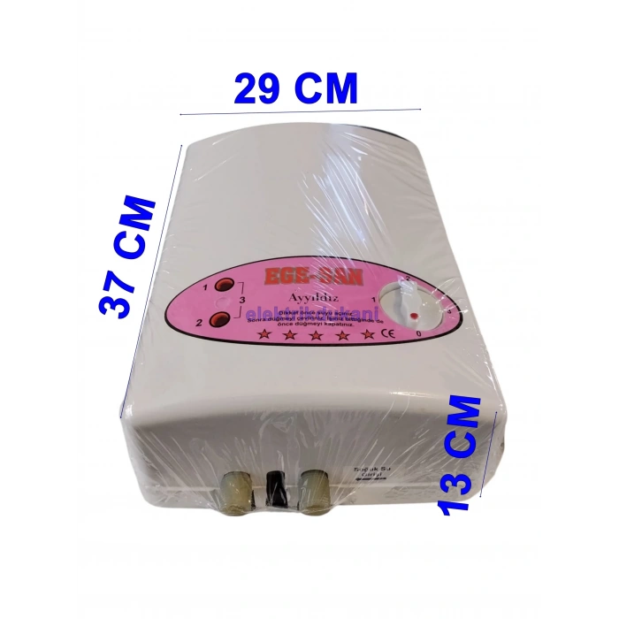 EGESAN Ayyıldız Ani Banyo Su Isıtıcı Şofben 7500w 220v Volt