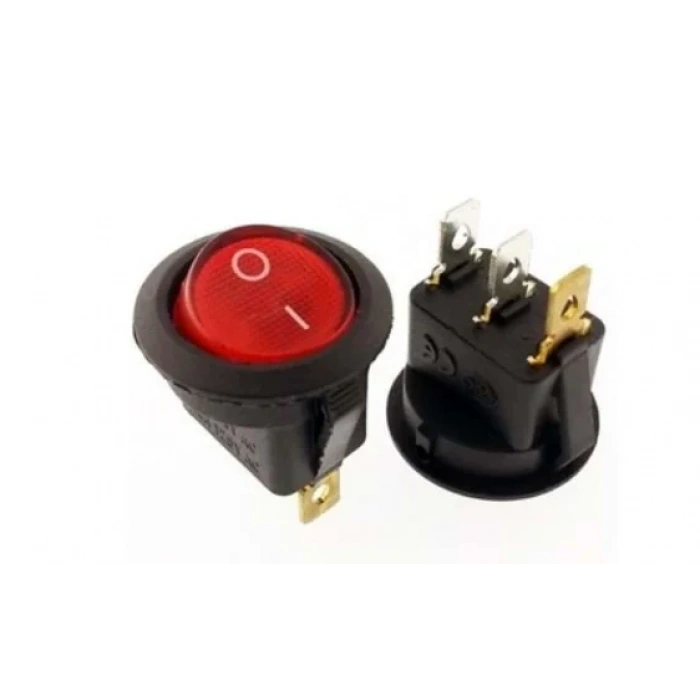 ENDER 0-1 Yuvarlak Işıklı Anahtar 21mm