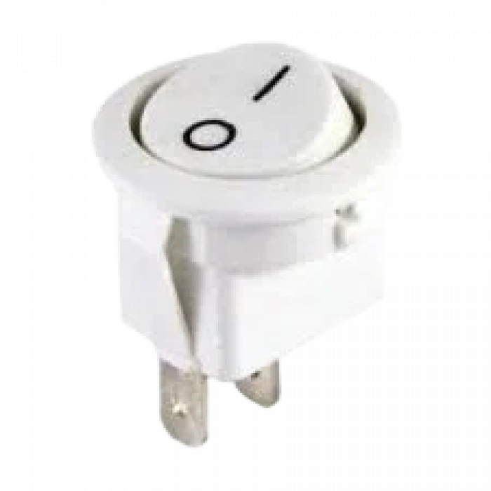 ENDER 0-1 Yuvarlak Işıksız Anahtar 21mm BEYAZ