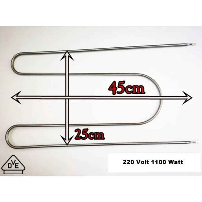 ENDER 1100w M Tipi Fırın Rezistansı 220v 6.5? Cr-Ni