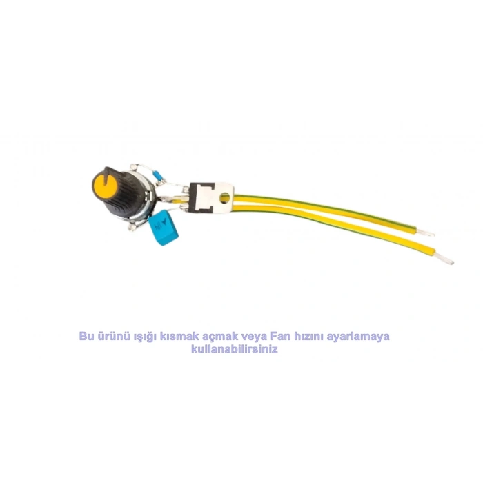 ENDER 220 Volt Hazır Dimmer Devresi Anahtarlı Potans B500K(Hız Devir ve Işık Lümen Ayarı Yapılabilir)