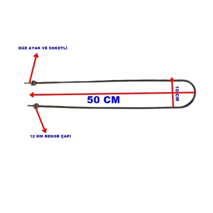 ENDER Benmari 50cm Rekorlu Düz Rezistans 2000W 220V 8,5? Cr-Ni