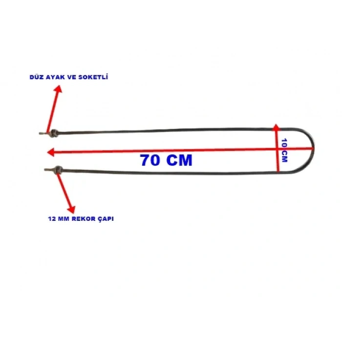 ENDER Benmari 70cm Rekorlu Düz Rezistans 2500W 220V 8,5? Cr-Ni
