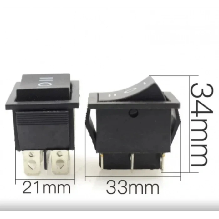 ENDER Geniş 1-0-2 YAYLI Işıksız Anahtar 16A 220 Volt IP44 (Rakkam işaretli Yaylı)