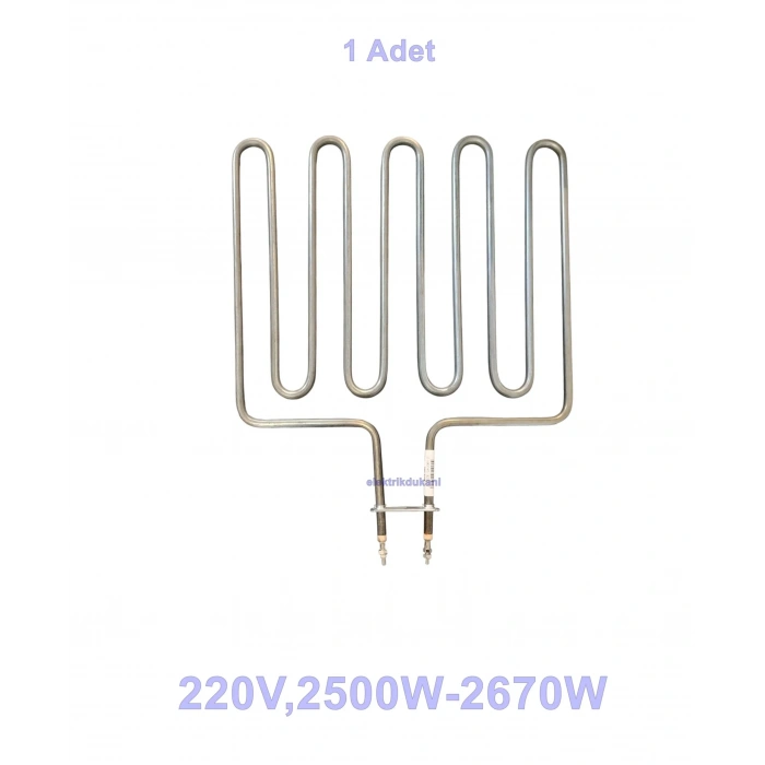 ENDER Hamam Sauna Sobası Rezistansı Flanşlı 2500w 220 Volt 8.5? Cr-Ni