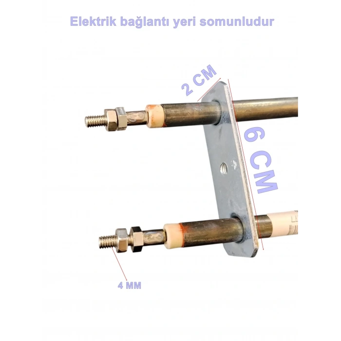 ENDER Hamam Sauna Sobası Rezistansı Flanşlı 2500w 220 Volt 8.5? Cr-Ni