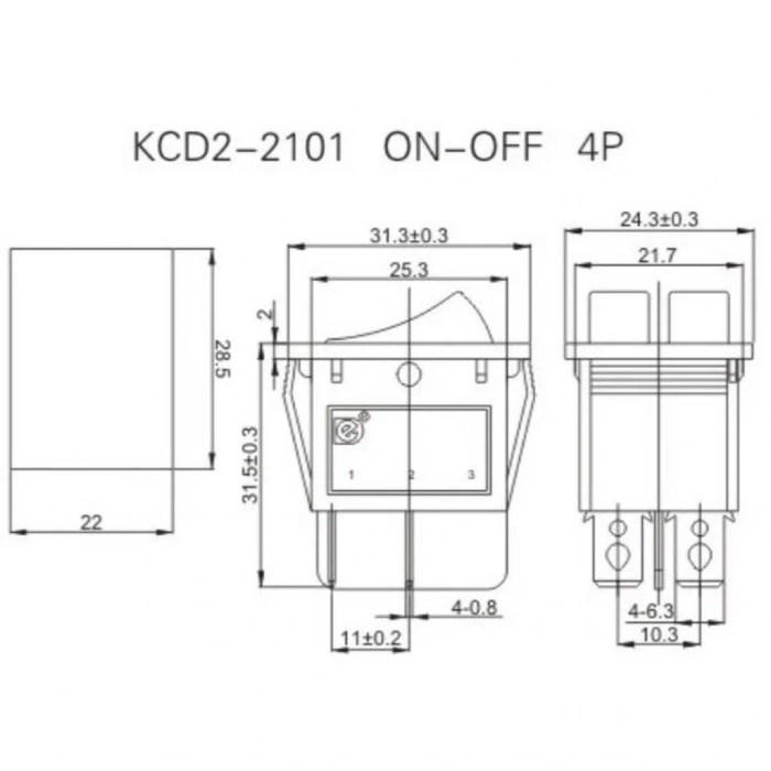 ENDER İkili Işıksız Anahtar Köprülü 16A 220 Volt IP44 (16 Amper Yüksek Kaliteli )