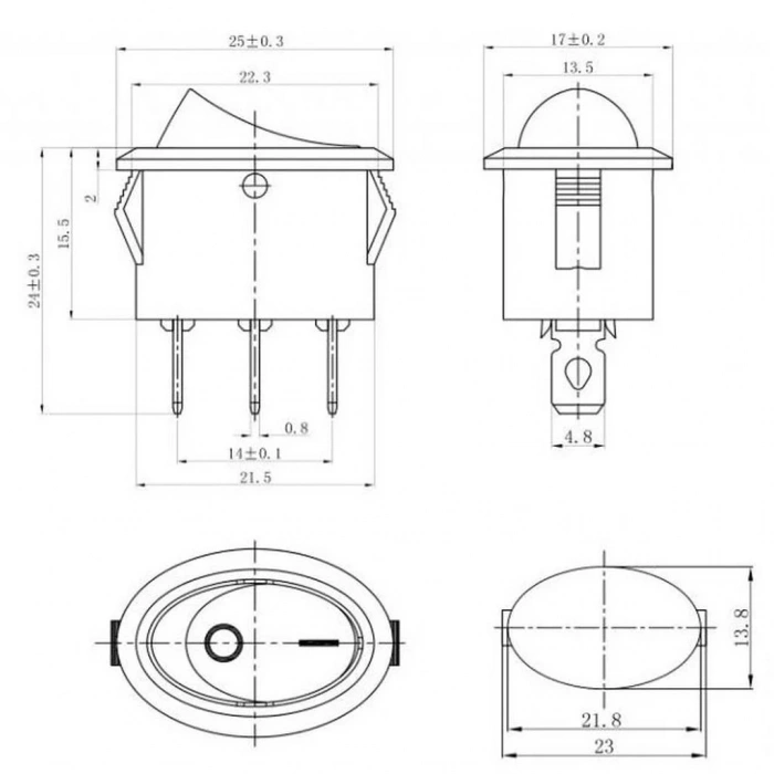 ENDER Işıklı Anahtar Oval Anahtar (Ketıl Çaycı Anahtarı)