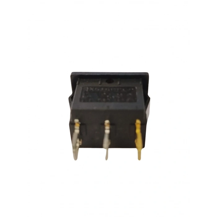 ENDER Işıklı SARI Mini Anahtar 3 Ayaklı 10A 220v IP40 (19x17mm Derinlik 20mm Dikdörtgen)