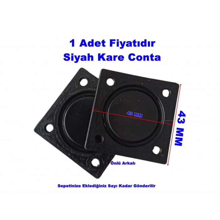 ENDER Kare Slikon Şofben Diyafram Contası