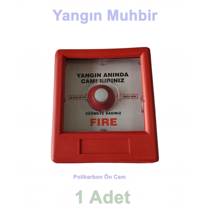 ENDER Kare Yangın İkaz Alarm Butonu Muhbir