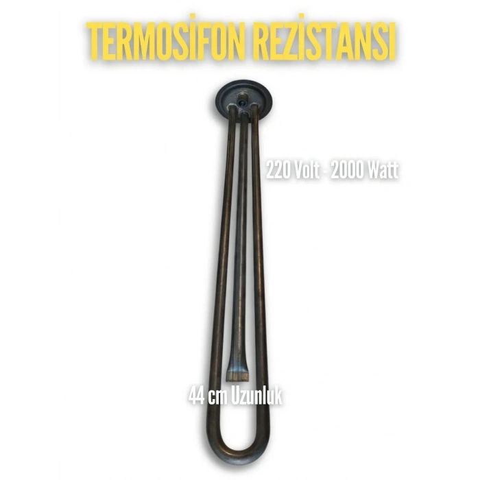 ENDER Krom Termosifon Rezistansı 2000w 220v 8.5 ? Cr-Ni (Üniversal 220 Volt 2000 Watt)