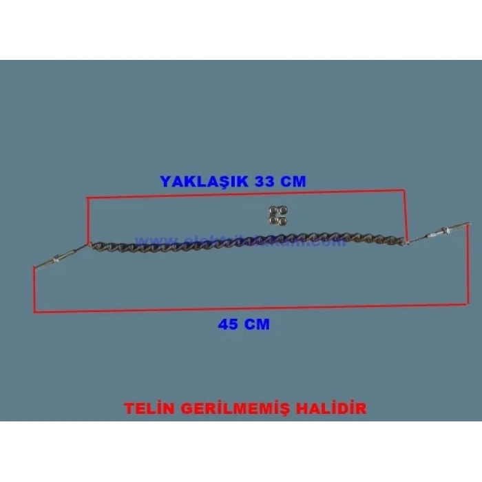 ENDER Norm 3000w İnfrared Soba Rezistansı Teli Spirali (Kaliteli Ufo Rezistansı 3000 Watt)
