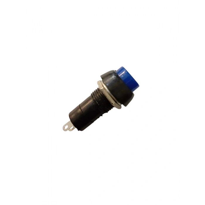 ENDER Plastik MAVİ Yuvarlak Yaylı Buton Anahtar 12mm