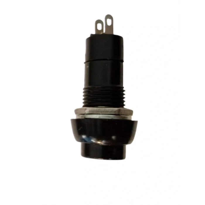 ENDER Plastik SİYAH Yuvarlak Yaylı Buton Anahtar 12mm
