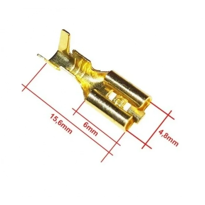 ENDER Sarı Mini Geçmeli Dişi Jak Terminal Küçük 4.8mm