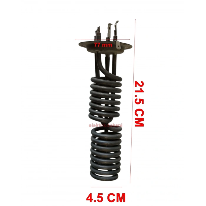 ENDER Uzun Tip Elektrikli Şofben Rezistansı 7500w 220v (Yeni Model Baymak Vs.) 6.5Q Cr-Ni