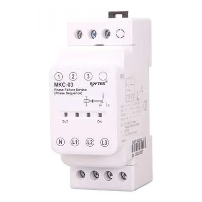 ENTES MKC-03 Motor Koruma Rölesi %20 Sabit Ayarlı