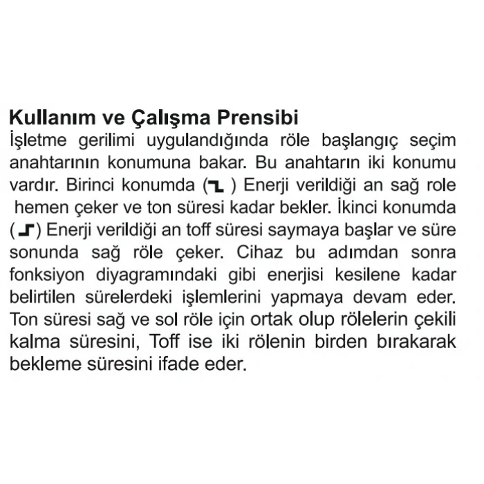 ENTES SSR-2x Sağ/Sol - (İleri/Geri) Çift Zaman Ayarlı Zaman Rölesi