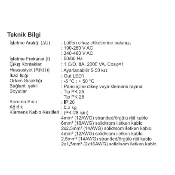 ENTES SSRC-04 Sıvı Seviye Algılama Rölesi Hassasiyet Aayarlı 220v (Elektrotlar Hariç)