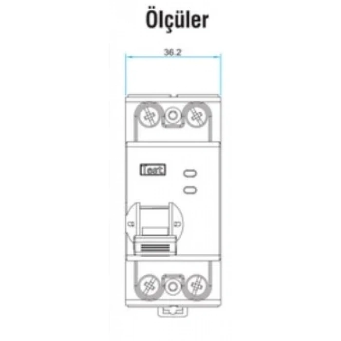 ESEM NORA 1X40A  30MA KAÇAK AKIM RÖLESİ