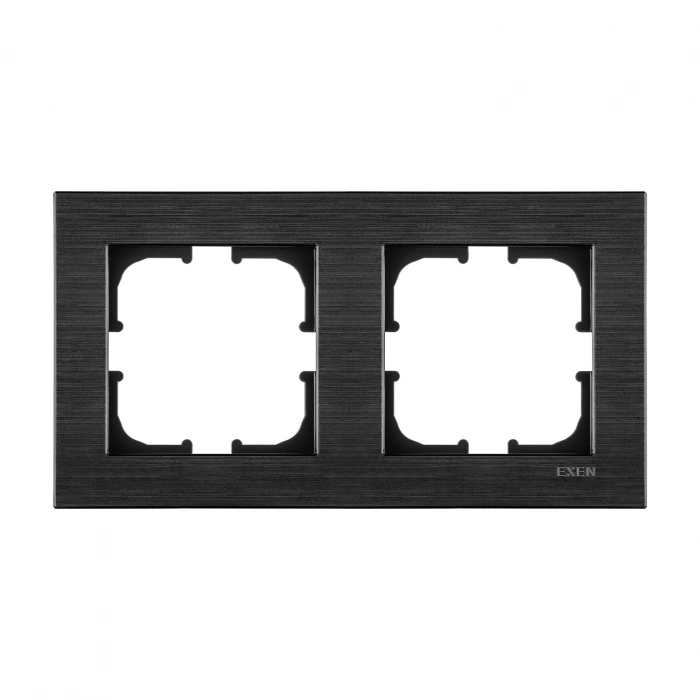 EXEN COMFORT SPACE BLACK İkili Çerçeve