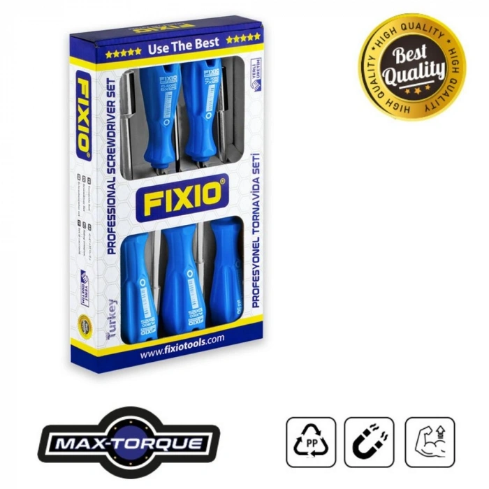 FİXİO LOKMA TORNAVİDA TAKIMI 5 PCS (6MM-7MM-8MM-10MM-13MM)