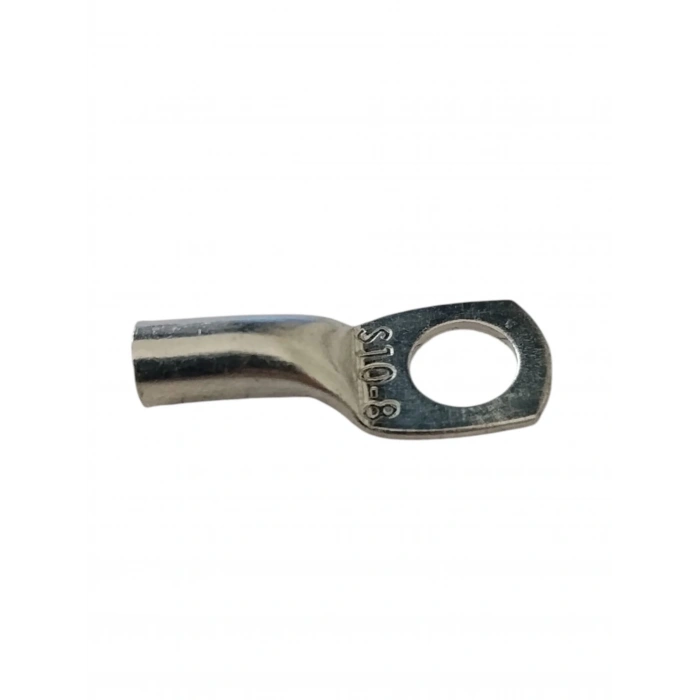 GWEST SKP-10 10mm M8 10luk Sıkmalı Kablo Pabucu Bakır Kalay Kaplı (10mm Papuç)