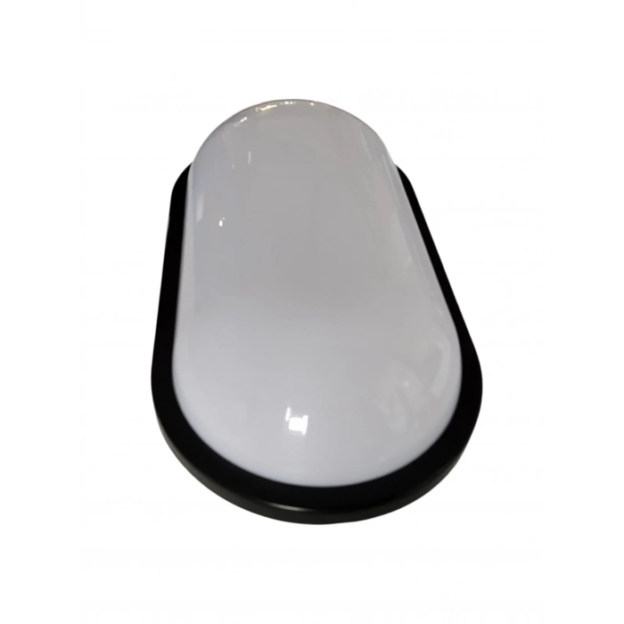 HOROZ Aydos 20w SİYAH Oval Glop Led Armatür 6400k IP65