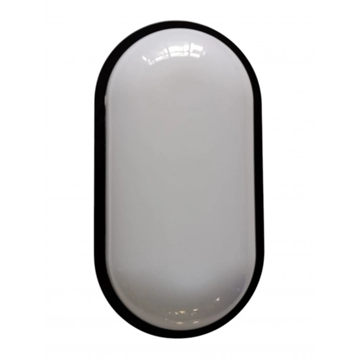 HOROZ Aydos 20w SİYAH Oval Glop Led Armatür 6400k IP65