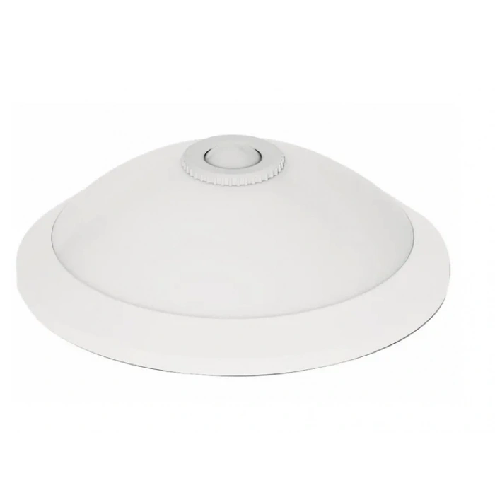 HOROZ E-27x2 BEYAZ Duylu Sensörlü Tavan Glop IP20 220 Volt (360 Derece Plastik Kasa 2 Adet Ampul Takılır)