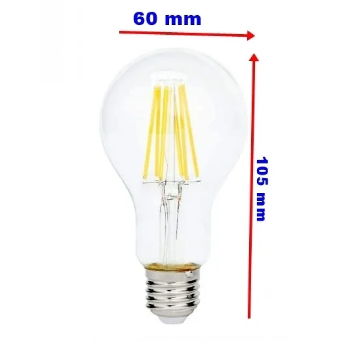 HOROZ Filament Globe-10 GÜNIŞIĞI 10w Rustik Led Ampul E-27 2700k 10 Watt 220 Volt