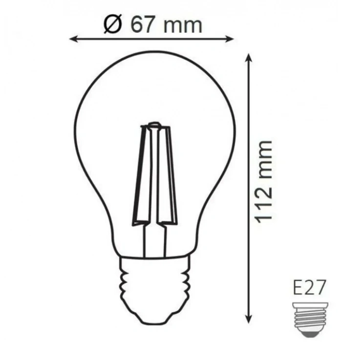 HOROZ Filament Globe-12 BEYAZ 12w Rustik Led Ampul E-27 6400k 12 Watt 220 Volt